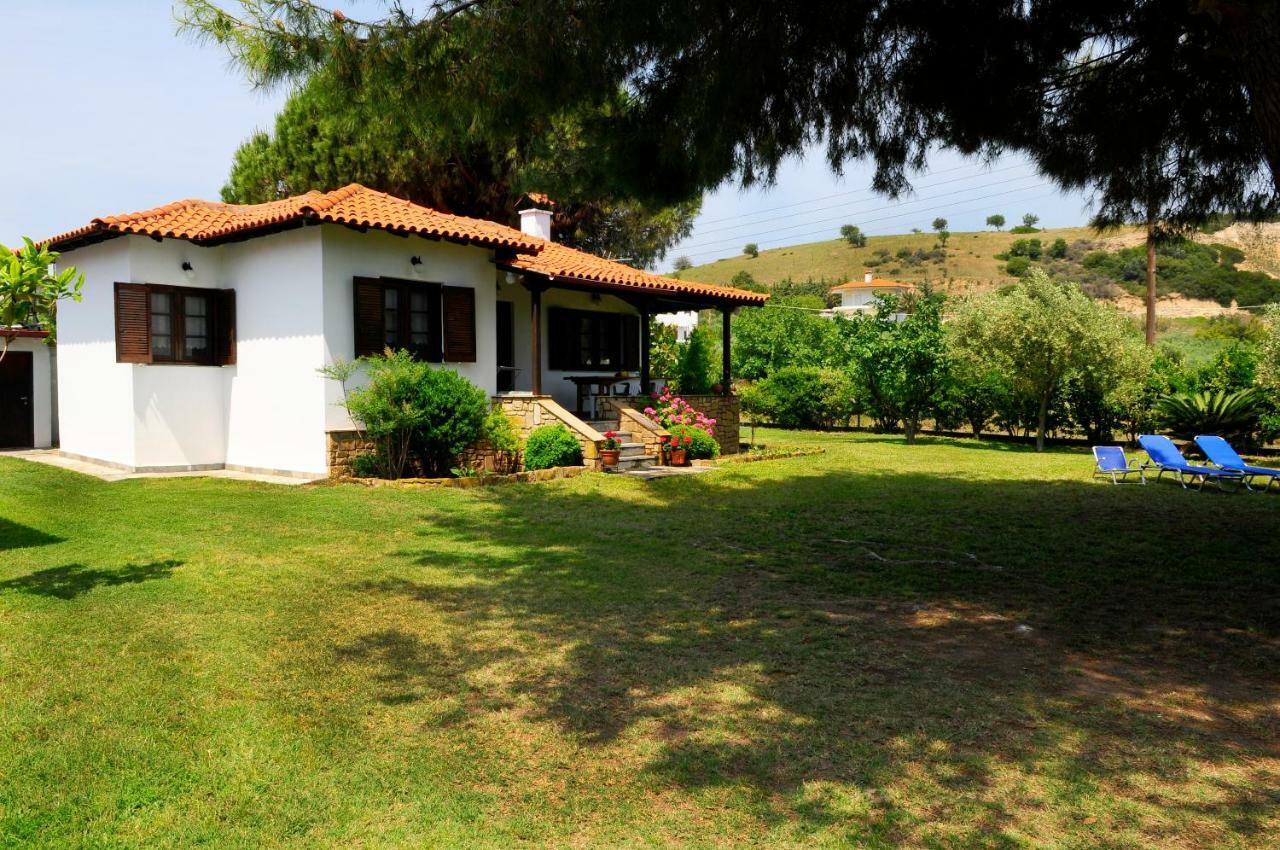 Athos View Villa By The Sea Ormos Panagias Exteriör bild