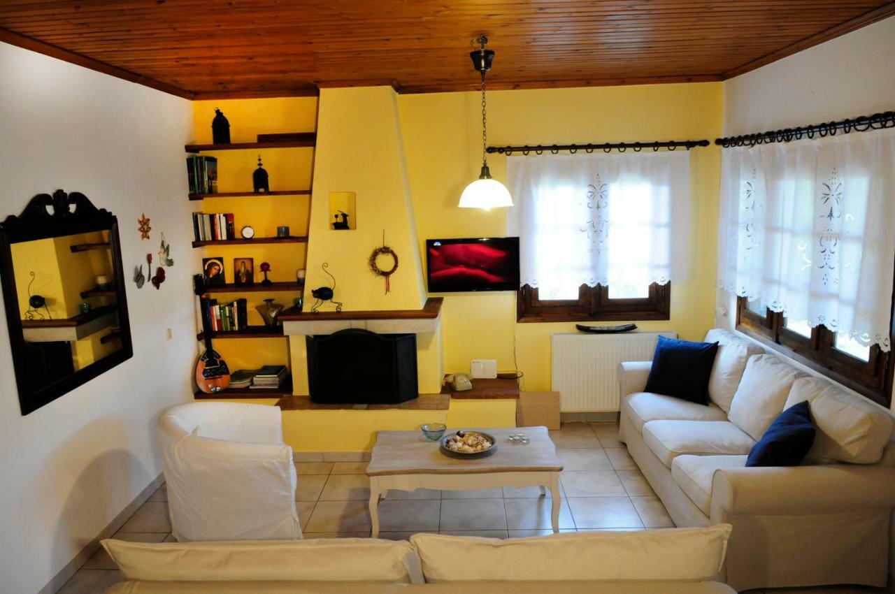 Athos View Villa By The Sea Ormos Panagias Exteriör bild
