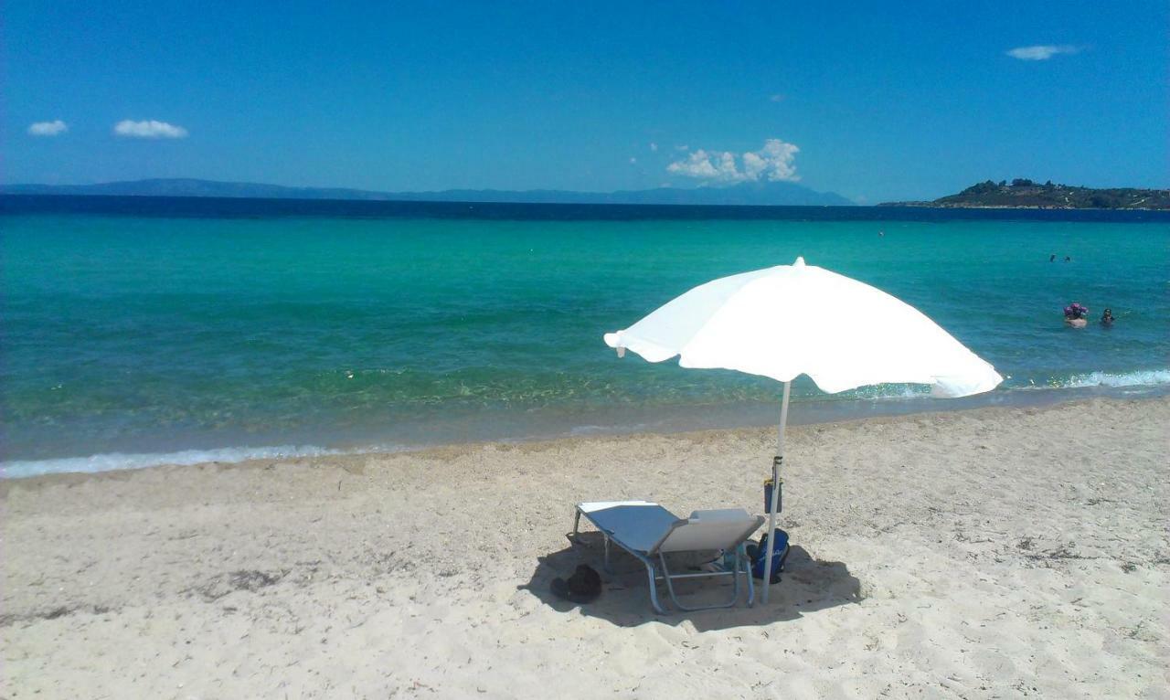 Athos View Villa By The Sea Ormos Panagias Exteriör bild