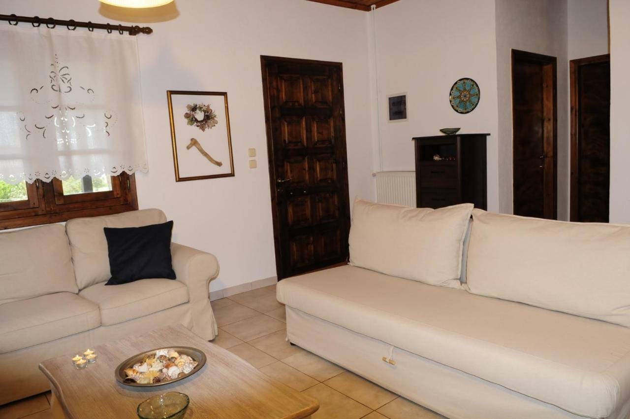 Athos View Villa By The Sea Ormos Panagias Exteriör bild