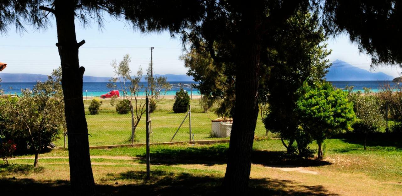 Athos View Villa By The Sea Ormos Panagias Exteriör bild