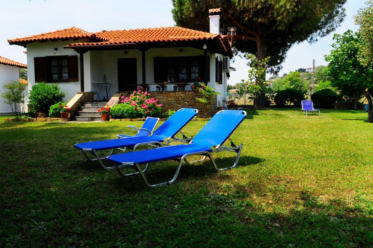 Athos View Villa By The Sea Ormos Panagias Exteriör bild