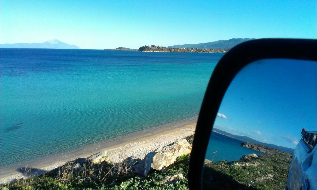 Athos View Villa By The Sea Ormos Panagias Exteriör bild