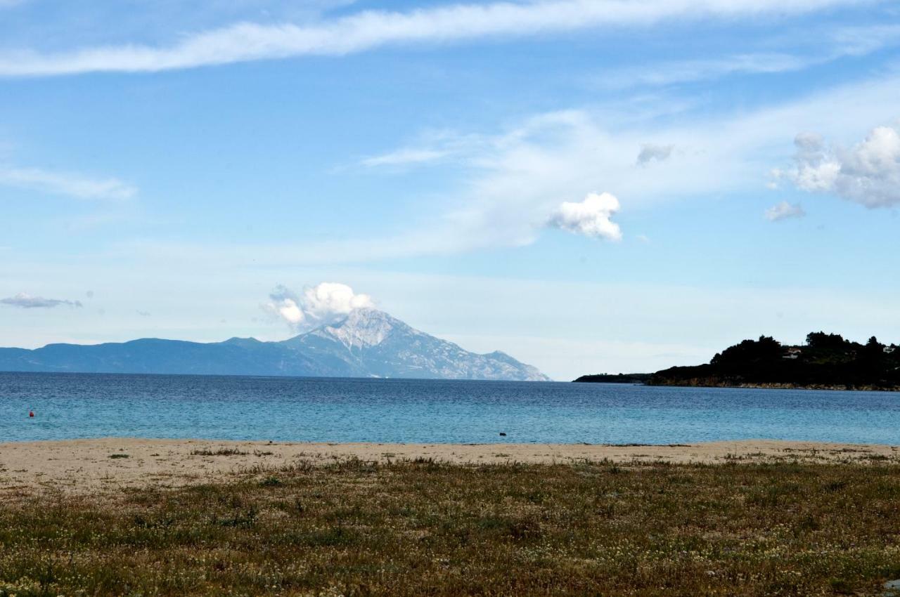 Athos View Villa By The Sea Ormos Panagias Exteriör bild