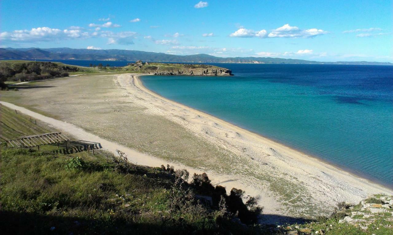 Athos View Villa By The Sea Ormos Panagias Exteriör bild